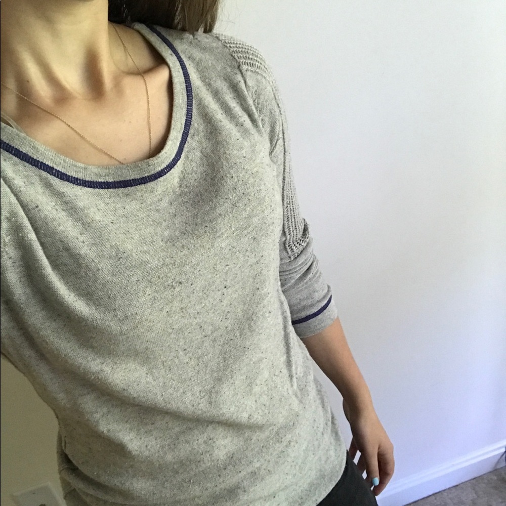 Gray & Blue Sweater